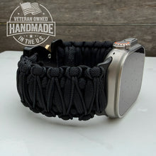 Load image into Gallery viewer, Personalized Paracord Watch Band for Apple Watch Series 1-11, Ultra, Ultra 2, Ultra 3, and SE (watch not included).