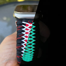 Load image into Gallery viewer, Paracord Watch Band compatible with Apple Watch Series 1, 2, 3, 4, 5, 6, 7, 8, 9, 10, Ultra, Ultra 2 & SE (watch not included)