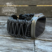 Load image into Gallery viewer, Personalized Paracord Watch Band for Apple Watch Series 1-11, Ultra, Ultra 2, Ultra 3, and SE (watch not included).