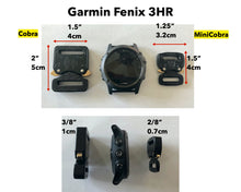 Load image into Gallery viewer, Paracord Watchband compatible with Garmin Approach, D2, Descent, Enduro, Epix (Gen 2), Fenix, Forerunner 230/235/630/735XT/935/955, Instinct, MARQ, Tactix, Quatix (watch not included).
