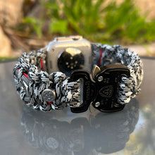 Load image into Gallery viewer, Paracord Watch Band compatible with Apple Watch Series 1, 2, 3, 4, 5, 6, 7, 8, 9, Ultra, Ultra 2 & SE (watch not included)