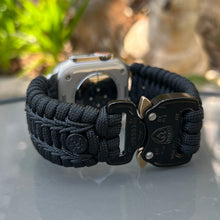 Load image into Gallery viewer, Paracord Watch Band compatible with Apple Watch Series 1, 2, 3, 4, 5, 6, 7, 8, 9, Ultra, Ultra 2 & SE (watch not included)