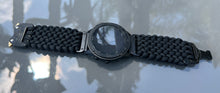 Load image into Gallery viewer, Quick Release Paracord Watchband, personalized to replace bands for Garmin 20mm, 22mm and 26mm|Black.