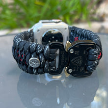 Load image into Gallery viewer, Personalized Paracord Watch Band for Apple Watch Series 1-11, Ultra, Ultra 2, Ultra 3, and SE (watch not included).