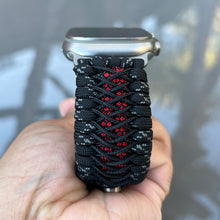 Load image into Gallery viewer, Personalized Paracord Watch Band for Apple Watch Series 1-11, Ultra, Ultra 2, Ultra 3, and SE (watch not included).