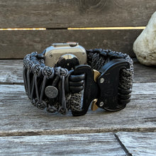 Load image into Gallery viewer, Personalized Paracord Watch Band for Apple Watch Series 1-11, Ultra, Ultra 2, Ultra 3, and SE (watch not included).
