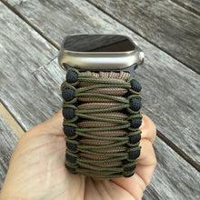 Load image into Gallery viewer, Personalized Paracord Watch Band for Apple Watch Series 1-11, Ultra, Ultra 2, Ultra 3, and SE (watch not included).
