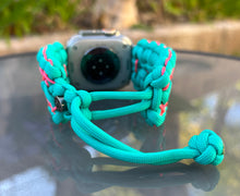 Charger l'image dans la galerie, Paracord Watch Band compatible with Apple Watch Series 1, 2, 3, 4, 5, 6, 7, 8, 9, Ultra, Ultra 2 & SE (watch not included)