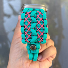 Charger l'image dans la galerie, Paracord Watch Band compatible with Apple Watch Series 1, 2, 3, 4, 5, 6, 7, 8, 9, Ultra, Ultra 2 & SE (watch not included)
