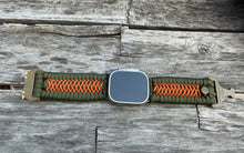 Load image into Gallery viewer, Personalized Paracord Watch Band for Apple Watch Series 1-11, Ultra, Ultra 2, Ultra 3, and SE (watch not included).