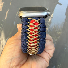 Charger l'image dans la galerie, Personalized Paracord Watch Band for Apple Watch Series 1-11, Ultra, Ultra 2, Ultra 3, and SE (watch not included).