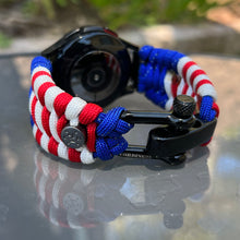 Load image into Gallery viewer, Paracord Watchband compatible with Samsung Galaxy Watch Ultra, Galaxy Watch 8, Galaxy Watch 7, Galaxy Watch 6, Galaxy Watch 5, Galaxy Watch 4, Galaxy Watch 3 (watch not included).