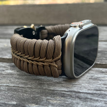 Cargar imagen en el visor de la galería, Paracord Watch Band compatible with Apple Watch Series 1, 2, 3, 4, 5, 6, 7, 8, 9, Ultra, Ultra 2 & SE (watch not included)