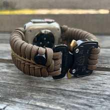 Cargar imagen en el visor de la galería, Paracord Watch Band compatible with Apple Watch Series 1, 2, 3, 4, 5, 6, 7, 8, 9, Ultra, Ultra 2 & SE (watch not included)