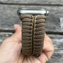 Cargar imagen en el visor de la galería, Paracord Watch Band compatible with Apple Watch Series 1, 2, 3, 4, 5, 6, 7, 8, 9, Ultra, Ultra 2 & SE (watch not included)