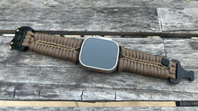 Cargar imagen en el visor de la galería, Paracord Watch Band compatible with Apple Watch Series 1, 2, 3, 4, 5, 6, 7, 8, 9, Ultra, Ultra 2 & SE (watch not included)