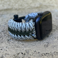 Cargar imagen en el visor de la galería, Paracord Watch Band compatible with Apple Watch Series 1, 2, 3, 4, 5, 6, 7, 8, 9, 10, Ultra, Ultra 2 & SE (watch not included)