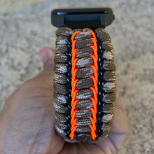 Load image into Gallery viewer, Paracord watch band compatible with Garmin Approach S12/S40/S42, D2 Air/X10, Vivoactive, Venu, Vivomove, Forerunner 55/245/255/645/745 (watch not included)