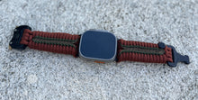 Load image into Gallery viewer, Paracord Watch Band compatible with Apple Watch Series 1, 2, 3, 4, 5, 6, 7, 8, 9, Ultra, Ultra 2 & SE (watch not included)