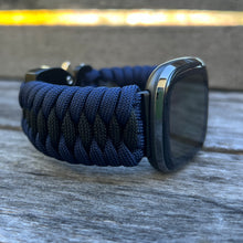 Load image into Gallery viewer, Paracord Watch Band compatible with Fitbit Versa 1, Versa Lite, Versa 2, Versa 3, Versa 4, Sense, Sense 2 (watch not included).