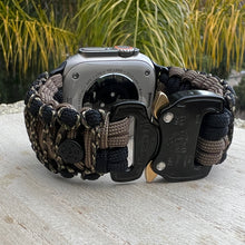 Cargar imagen en el visor de la galería, Paracord Watch Band compatible with Apple Watch Series 1, 2, 3, 4, 5, 6, 7, 8, 9, 10, Ultra, Ultra 2 & SE (watch not included)