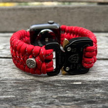 Cargar imagen en el visor de la galería, Personalized Paracord Watch Band for Apple Watch Series 1, 2, 3, 4, 5, 6, 7, 8, 9, 10, Ultra, Ultra 2, and SE (watch not included)