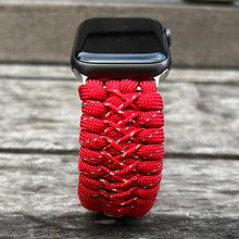 Cargar imagen en el visor de la galería, Personalized Paracord Watch Band for Apple Watch Series 1, 2, 3, 4, 5, 6, 7, 8, 9, 10, Ultra, Ultra 2, and SE (watch not included)