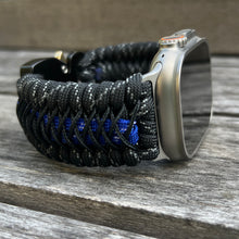 Cargar imagen en el visor de la galería, Paracord Watch Band compatible with Apple Watch Series 1, 2, 3, 4, 5, 6, 7, 8, 9, Ultra, Ultra 2 & SE (watch not included)