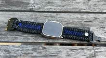 Cargar imagen en el visor de la galería, Paracord Watch Band compatible with Apple Watch Series 1, 2, 3, 4, 5, 6, 7, 8, 9, Ultra, Ultra 2 & SE (watch not included)