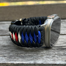 Cargar imagen en el visor de la galería, Paracord Watch Band compatible with Apple Watch Series 1, 2, 3, 4, 5, 6, 7, 8, 9, Ultra, Ultra 2 & SE (watch not included)