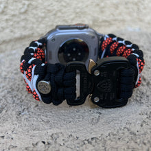 Charger l'image dans la galerie, Paracord Watch Band compatible with Apple Watch Series 1, 2, 3, 4, 5, 6, 7, 8, 9, Ultra, Ultra 2 & SE (watch not included)