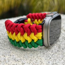 Cargar imagen en el visor de la galería, Paracord Watch Band compatible with Apple Watch Series 1, 2, 3, 4, 5, 6, 7, 8, 9, Ultra, Ultra 2 & SE (watch not included)