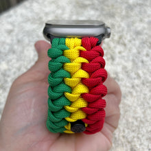 Cargar imagen en el visor de la galería, Paracord Watch Band compatible with Apple Watch Series 1, 2, 3, 4, 5, 6, 7, 8, 9, Ultra, Ultra 2 & SE (watch not included)