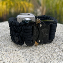 Cargar imagen en el visor de la galería, Paracord Watch Band compatible with Apple Watch Series 1, 2, 3, 4, 5, 6, 7, 8, 9, Ultra, Ultra 2 & SE (watch not included)