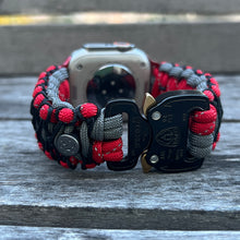 Cargar imagen en el visor de la galería, Paracord Watch Band compatible with Apple Watch Series 1, 2, 3, 4, 5, 6, 7, 8, 9, 10, Ultra, Ultra 2 & SE (watch not included)