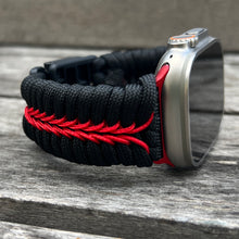Cargar imagen en el visor de la galería, Paracord Watch Band compatible with Apple Watch Series 1, 2, 3, 4, 5, 6, 7, 8, 9, 10, Ultra, Ultra 2 & SE (watch not included)