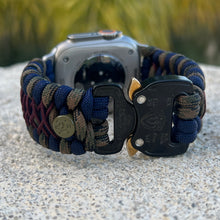 Cargar imagen en el visor de la galería, Paracord Watch Band compatible with Apple Watch Series 1, 2, 3, 4, 5, 6, 7, 8, 9, 10, Ultra, Ultra 2 & SE (watch not included)