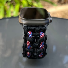 Cargar imagen en el visor de la galería, Paracord Watch Band compatible with Apple Watch Series 1, 2, 3, 4, 5, 6, 7, 8, 9, 10, Ultra, Ultra 2 & SE (watch not included)