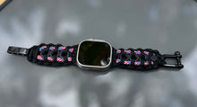 Cargar imagen en el visor de la galería, Paracord Watch Band compatible with Apple Watch Series 1, 2, 3, 4, 5, 6, 7, 8, 9, 10, Ultra, Ultra 2 & SE (watch not included)