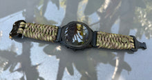 Load image into Gallery viewer, Quick Release Paracord Watchband, personalized to replace bands for Garmin 20mm, 22mm and 26mm|Camo.