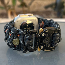 Cargar imagen en el visor de la galería, Paracord Watch Band compatible with Apple Watch Series 1, 2, 3, 4, 5, 6, 7, 8, 9, 10, Ultra, Ultra 2 & SE (watch not included)
