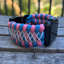 Cargar imagen en el visor de la galería, Paracord Watch Band compatible with Apple Watch Series 1, 2, 3, 4, 5, 6, 7, 8, 9, 10, Ultra, Ultra 2 & SE (watch not included)