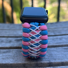 Cargar imagen en el visor de la galería, Paracord Watch Band compatible with Apple Watch Series 1, 2, 3, 4, 5, 6, 7, 8, 9, 10, Ultra, Ultra 2 & SE (watch not included)