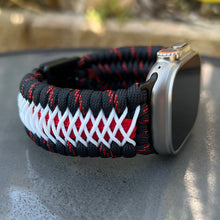 Load image into Gallery viewer, Paracord Watch Band compatible with Apple Watch Series 1, 2, 3, 4, 5, 6, 7, 8, 9, 10, Ultra, Ultra 2 & SE (watch not included)