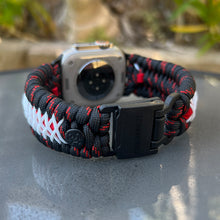 Load image into Gallery viewer, Paracord Watch Band compatible with Apple Watch Series 1, 2, 3, 4, 5, 6, 7, 8, 9, 10, Ultra, Ultra 2 & SE (watch not included)