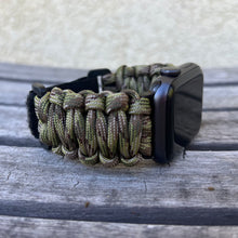 Lade das Bild in den Galerie-Viewer, Paracord Watch Band compatible with Apple Watch Series 1, 2, 3, 4, 5, 6, 7, 8, 9, 10, Ultra, Ultra 2 & SE (watch not included)