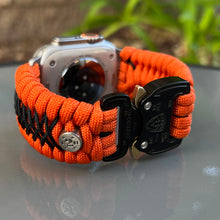 Charger l'image dans la galerie, Paracord Watch Band compatible with Apple Watch Series 1, 2, 3, 4, 5, 6, 7, 8, 9, Ultra, Ultra 2 & SE (watch not included)
