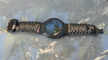 Load image into Gallery viewer, Quick Release Paracord Watchband, personalized to replace bands for Garmin 20mm, 22mm and 26mm|Coyote|Black|Camo