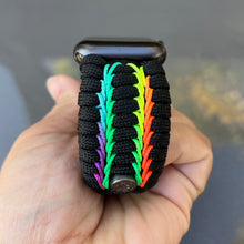 Cargar imagen en el visor de la galería, Paracord Watch Band compatible with Apple Watch Series 1, 2, 3, 4, 5, 6, 7, 8, 9, 10, Ultra, Ultra 2 & SE (watch not included)
