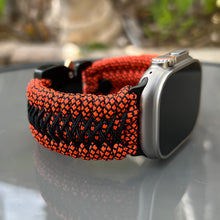 Cargar imagen en el visor de la galería, Paracord Watch Band compatible with Apple Watch Series 1, 2, 3, 4, 5, 6, 7, 8, 9, Ultra, Ultra 2 & SE (watch not included)
